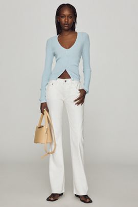 EB Denim Maria Slim Low-Rise Bootleg Jeans