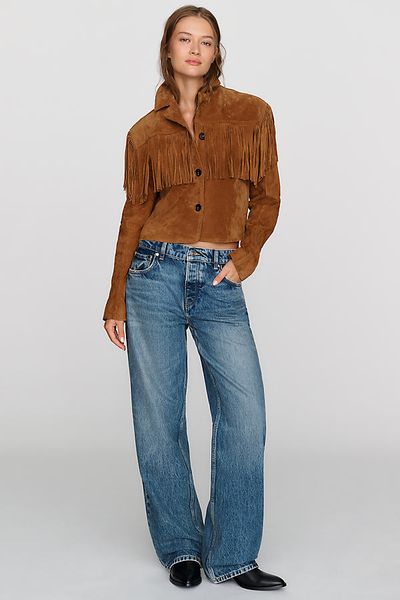 EB Denim Mid Rise Wide Leg Baggy Jeans