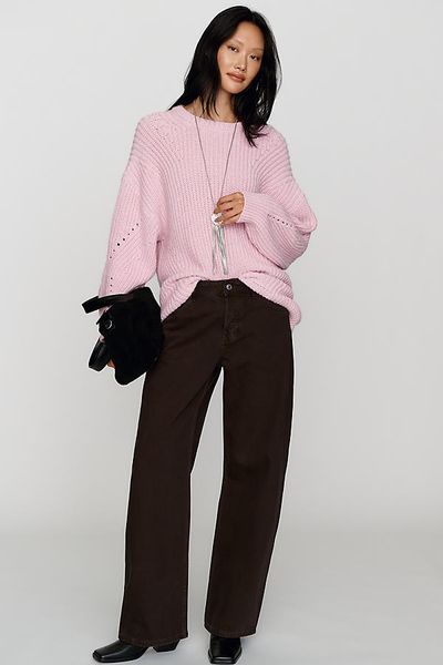 EB Denim Shifter High Rise Bowed Jeans