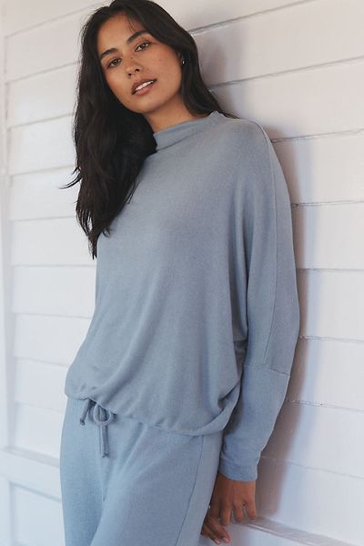 Eberjey Cozy Time Mock Neck Sweatshirt