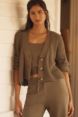 Eberjey Crop Cardigan
