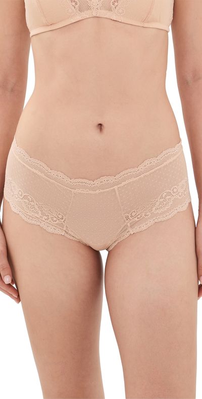 Eberjey Eberjey Anouk Classic Lace Thong Nude