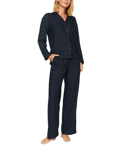 Eberjey Eberjey Flannel Long Pajama Set