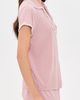 Eberjey Eberjey Frida Shortie Pajama Set Woodrose/Ivory - 4