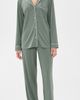 Eberjey Eberjey Gisele Long Pajama Set Desert Sage/Ivory - 2