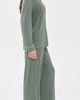 Eberjey Eberjey Gisele Long Pajama Set Desert Sage/Ivory - 4