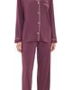 Eberjey Eberjey Gisele Long Pajamas Set Wildberry/Ivory - 1