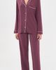 Eberjey Eberjey Gisele Long Pajamas Set Wildberry/Ivory - 2