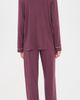 Eberjey Eberjey Gisele Long Pajamas Set Wildberry/Ivory - 3