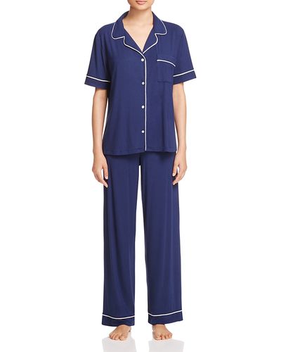 Eberjey Eberjey Gisele Short Sleeve Long Pant Pajama Set