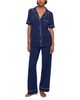 Eberjey Eberjey Gisele Short Sleeve Long Pant Pajama Set - 3