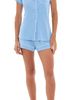 Eberjey Eberjey Gisele Shortie Pajama Set Summer Blue/White - 1