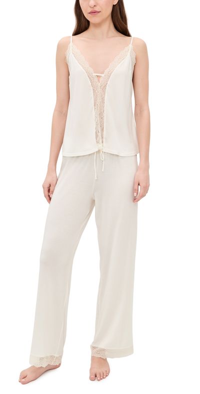 Eberjey Eberjey Lara Cami Pants Pajama Set Ivory