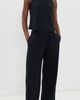Eberjey Eberjey Linen Knit Boat Neck Crop Tank Black - 5