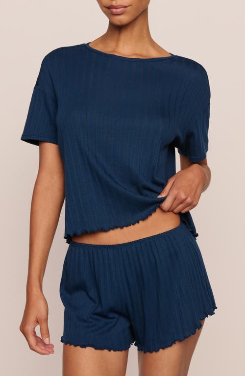 Eberjey Eberjey Pointelle Rib Pajama Shorts