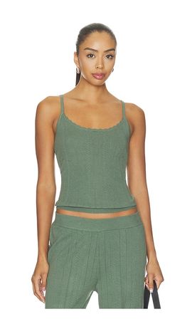 eberjey eberjey Pointelle Scoop Neck Cami Top
