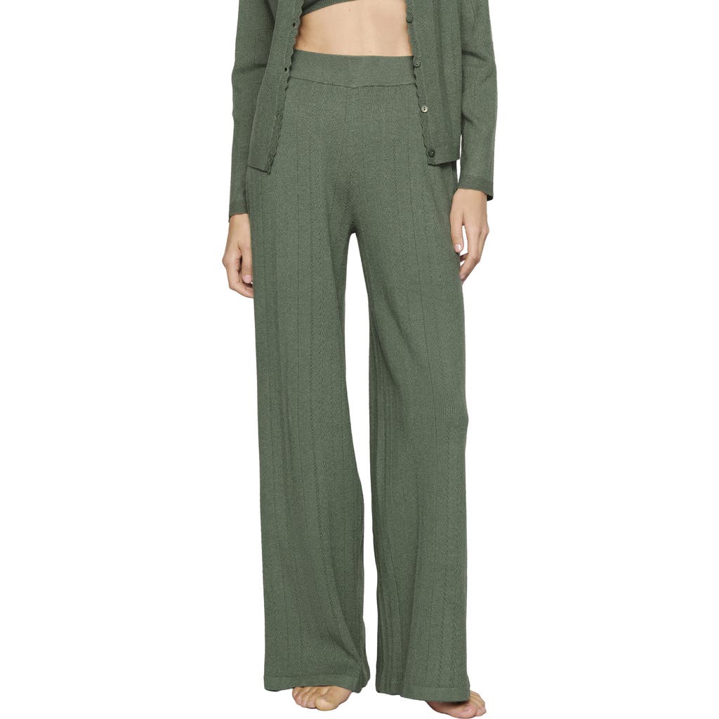 Eberjey Eberjey Pointelle Straight Leg Pants