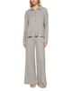 Eberjey Eberjey Variegated Rib Long Sleeve Polo Top - 1