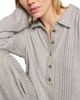 Eberjey Eberjey Variegated Rib Long Sleeve Polo Top - 2