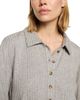 Eberjey Eberjey Variegated Rib Long Sleeve Polo Top - 3