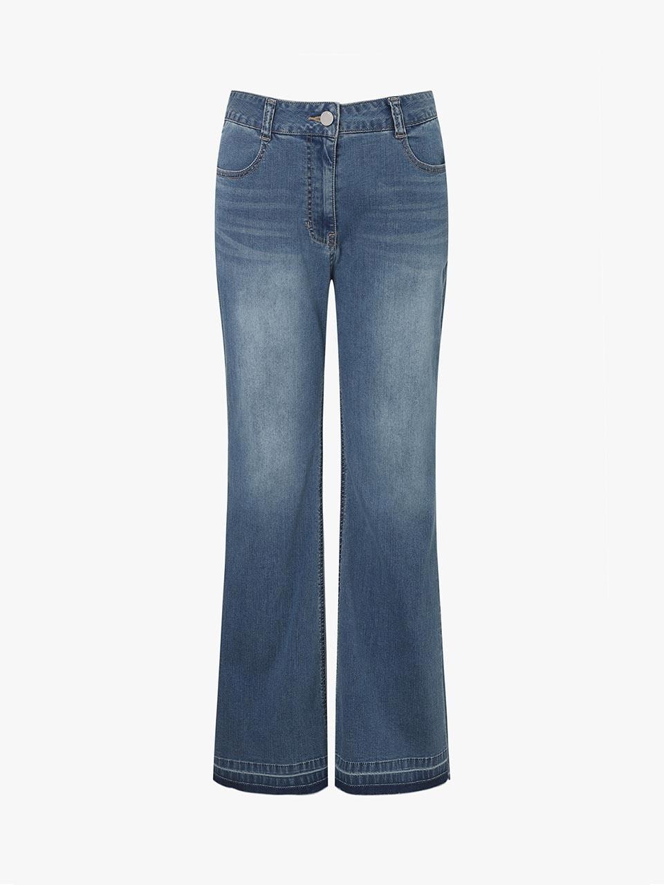 E.B.M (Edition by Michaa) Bootcut Washed Denim Pants (EMP5DPT030)