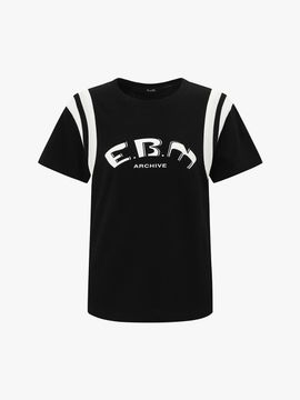 E.B.M (Edition by Michaa) Casual Logo Pattern T-shirt (EMP5WTS010)