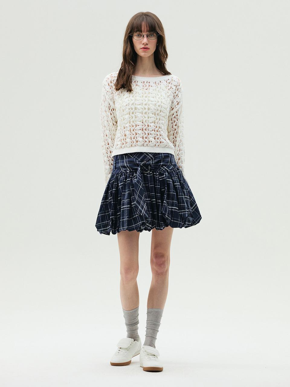 E.B.M (Edition by Michaa) Check Pattern Mini Skirt (EMP4WSK010)