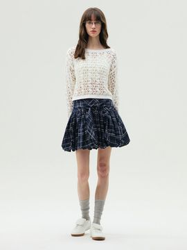 E.B.M (Edition by Michaa) Check Pattern Mini Skirt (EMP4WSK010)