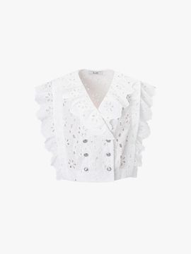 E.B.M (Edition by Michaa) Cotton Eyelet Blouse (EMP5WBL010)