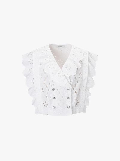 E.B.M (Edition by Michaa) Cotton Eyelet Blouse (EMP5WBL010)