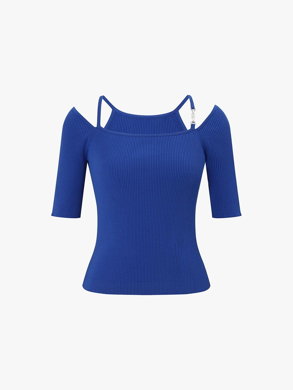 E.B.M (Edition by Michaa) Cut-off Slim Fit Sweater (EMP5KPO010)