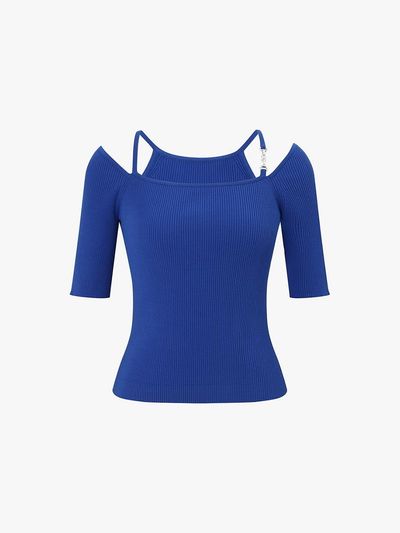 E.B.M (Edition by Michaa) Cut-off Slim Fit Sweater (EMP5KPO010)