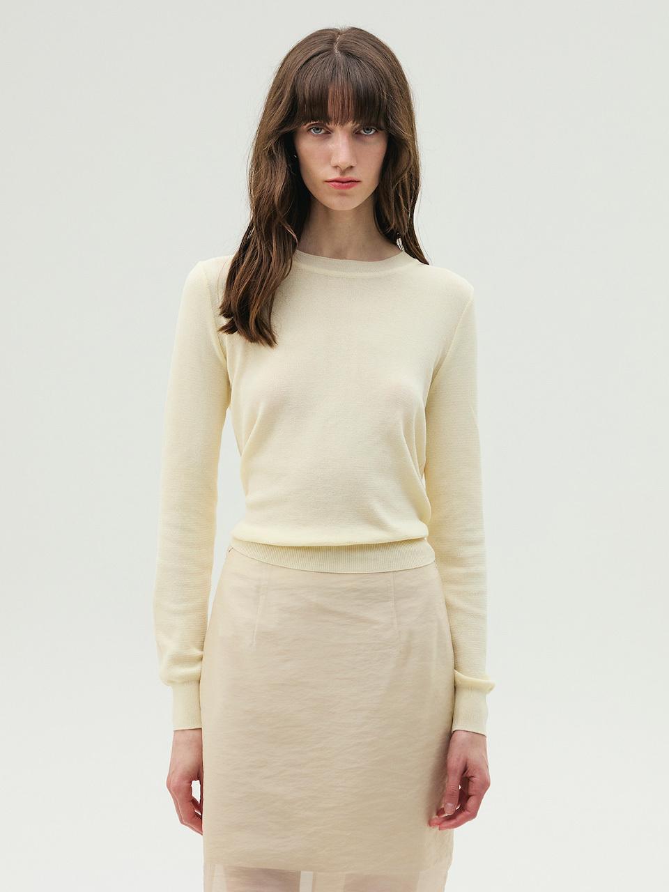 E.B.M (Edition by Michaa) Cut-out Detail Knit Top Sweater (EMP4KPO010)