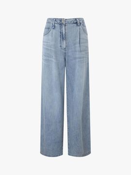 E.B.M (Edition by Michaa) Embroidered Wide-Fit Denim Pants (EMP5DPT040)