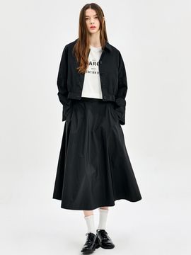 E.B.M (Edition by Michaa) Flare Fit Polyester Elegant Skirt (EMO1WSK030)