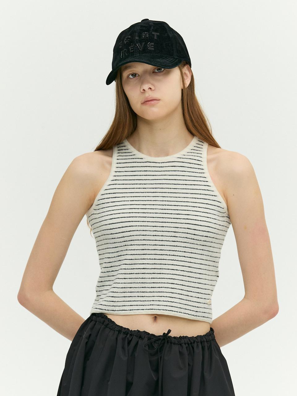 E.B.M (Edition by Michaa) Lettering Denim Ball Cap (EMP2AHT010)
