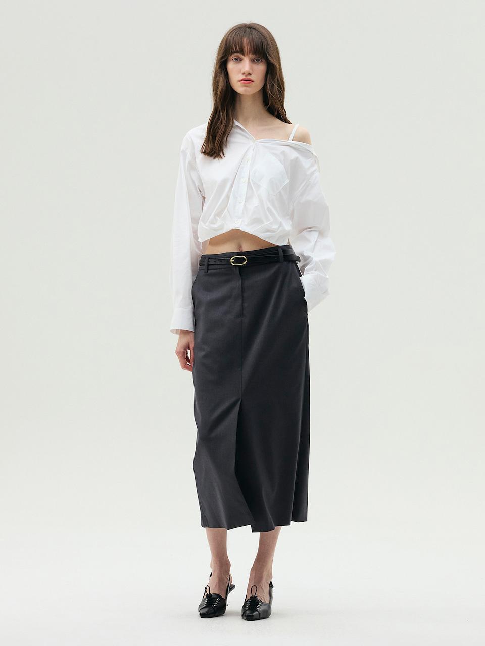 E.B.M (Edition by Michaa) OB Detail H-Line Skirt (EMP4WSK100)