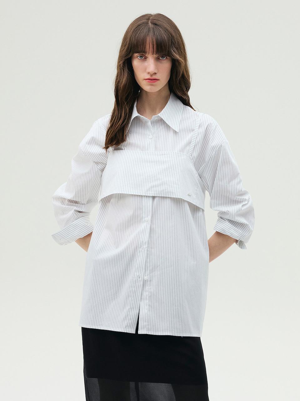 E.B.M (Edition by Michaa) Pin Stripe Blouse (EMP5EBL200)