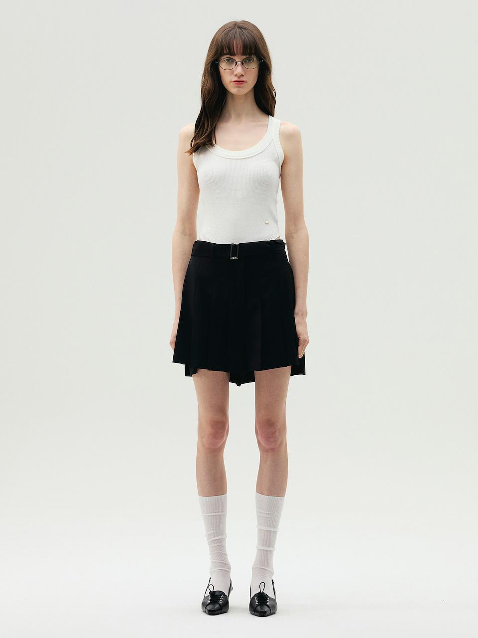 E.B.M (Edition by Michaa) Pleated Skirt-Style Pants (EMP4WPT050)