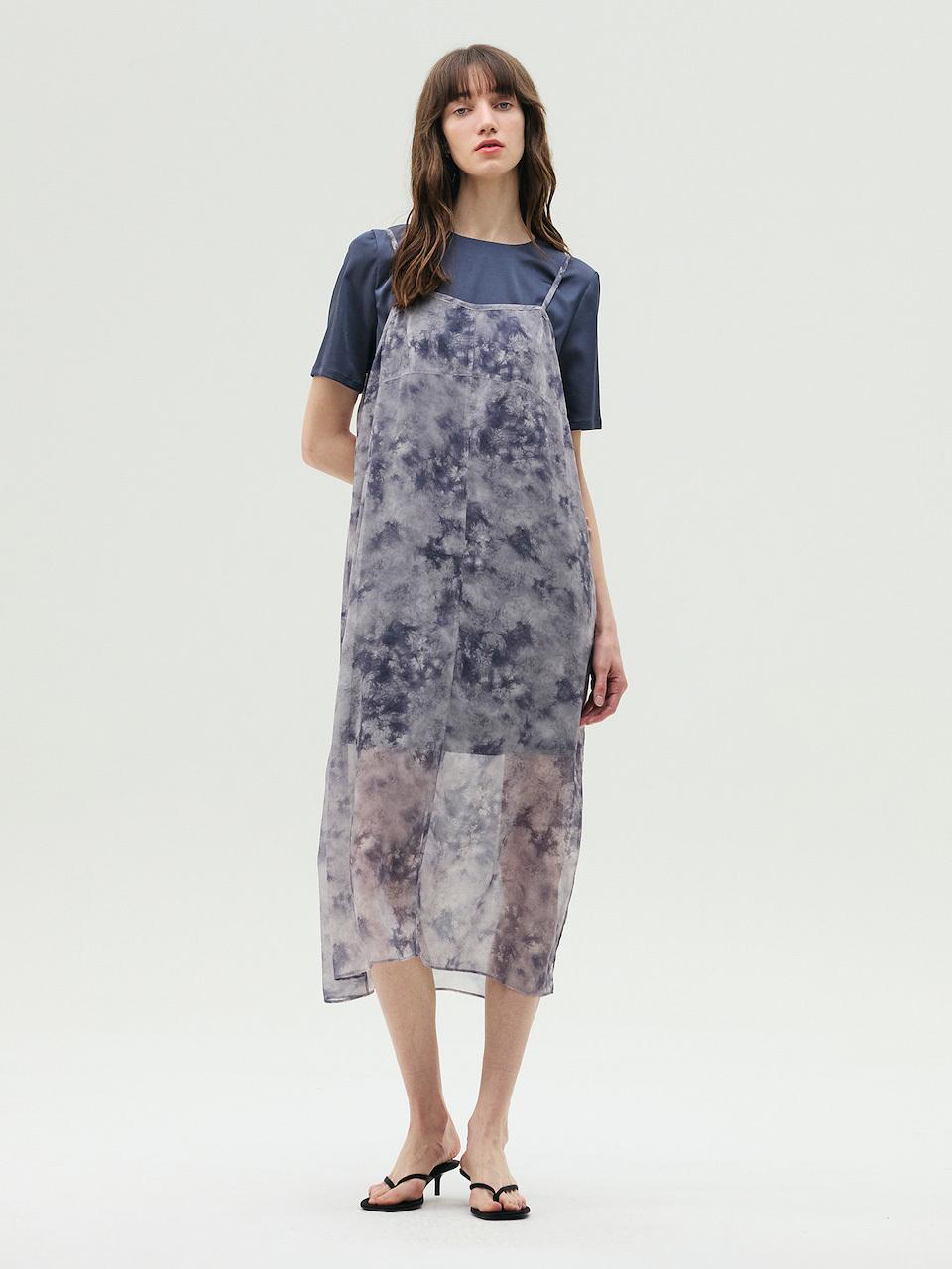 E.B.M (Edition by Michaa) Printed Pattern Slip Maxi Dress (EMP5WOP010)