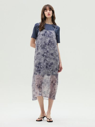 E.B.M (Edition by Michaa) Printed Pattern Slip Maxi Dress (EMP5WOP010)