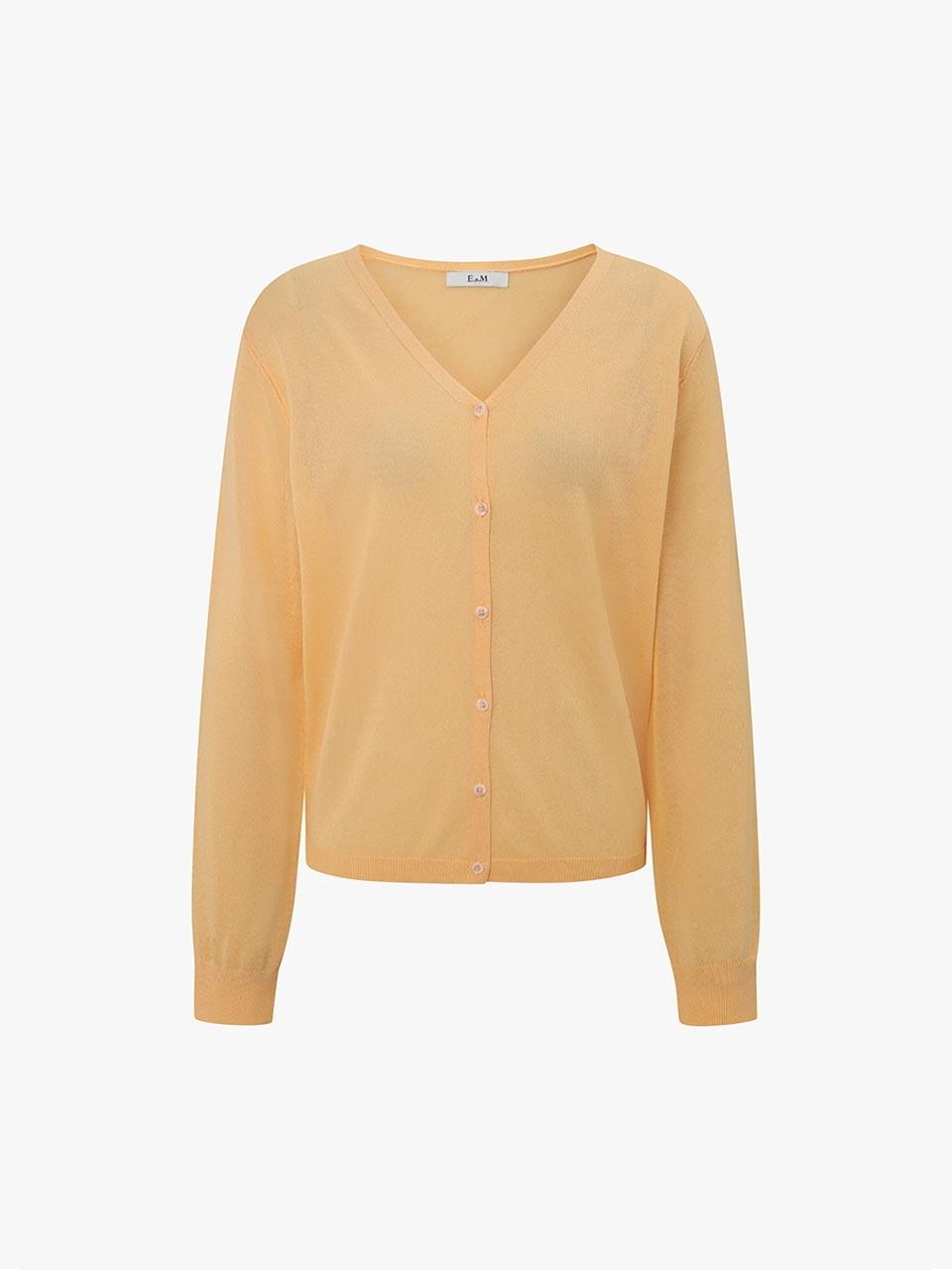 E.B.M (Edition by Michaa) Ribbed Trim Cardigan (EMP5KCD230)
