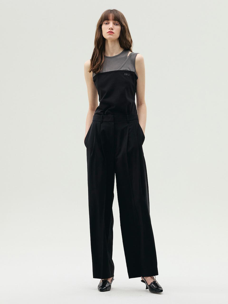 E.B.M (Edition by Michaa) Skirt Layered Wide Pants (EMP4WPT010)