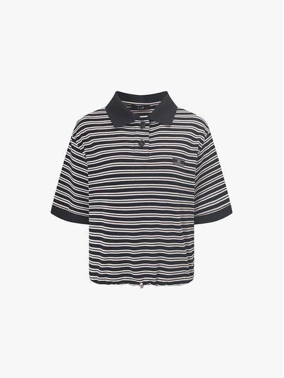 E.B.M (Edition by Michaa) Striped Pique T-Shirt (EMP5WTS100)