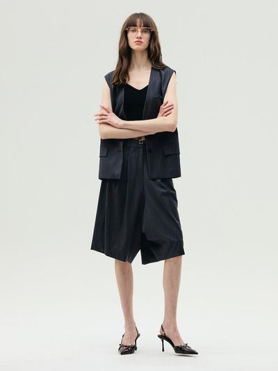 E.B.M (Edition by Michaa) Vizo Detail Contrast Vest (EMP4WVS010)