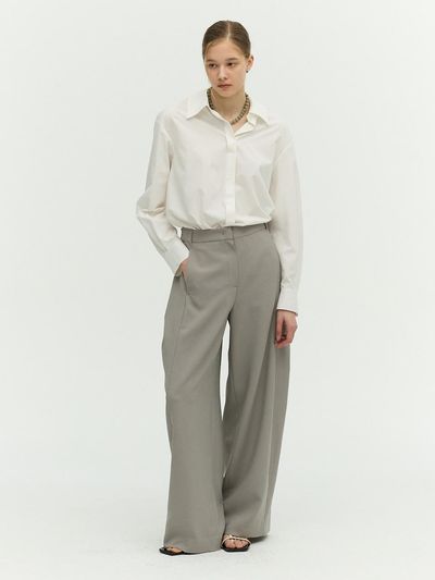 E.B.M (Edition by Michaa) Wrap Skirt Layered Pants (EMP3WPT110)