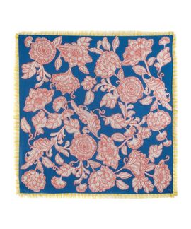 Echo Echo Block Floral Oversized Silk Square