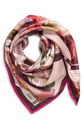 Echo Echo Bookworm Silk Square Scarf