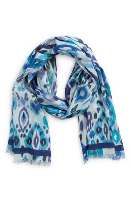 Echo Echo Metallic Ikat Floral Scarf