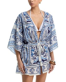 Echo Echo Montauk Tile Robe Swim Cover-Up
